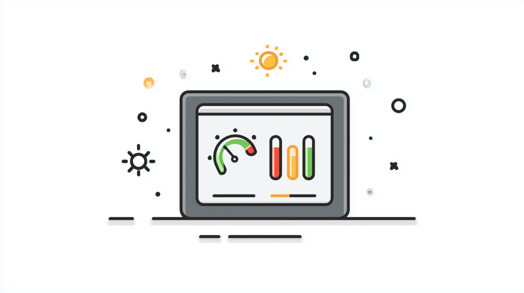 nthutch flat vector icon of a digital monitoring screen showing 024b35ab d271 41d1 ab0d aa053598a69b